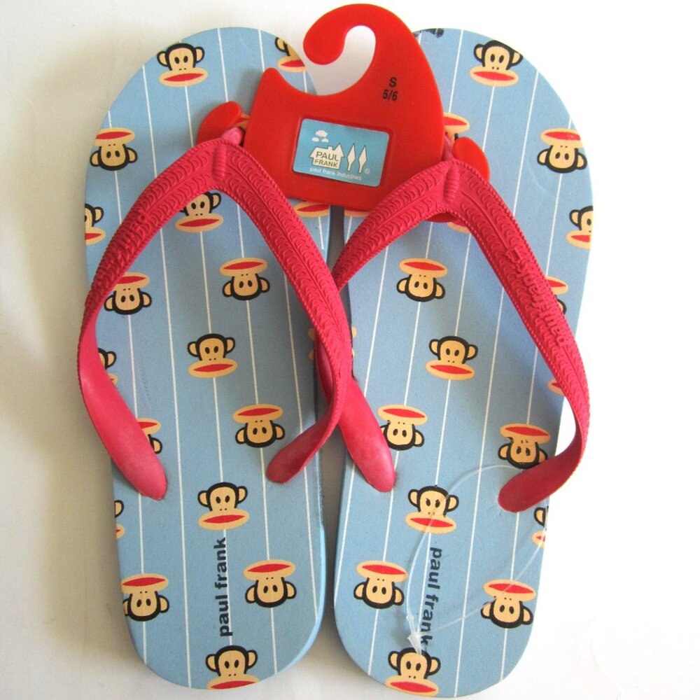 Paul Frank Julius Monkey Flip Flops Small 5/6